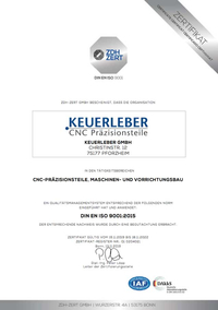 CNC Drehteile DIN EN ISO 9001:2015